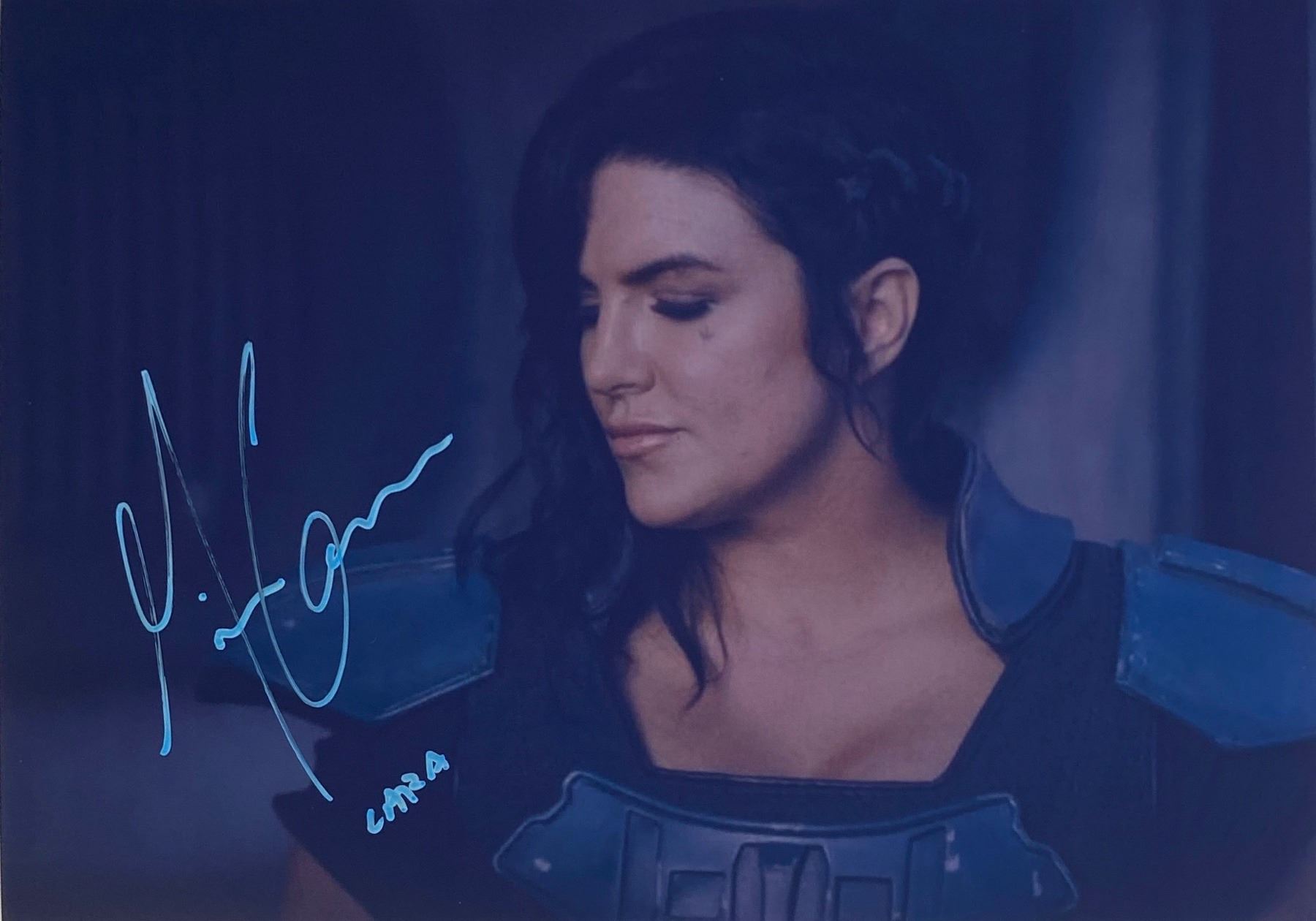 Autograph Signed The Mandalorian Gina Carano Photo