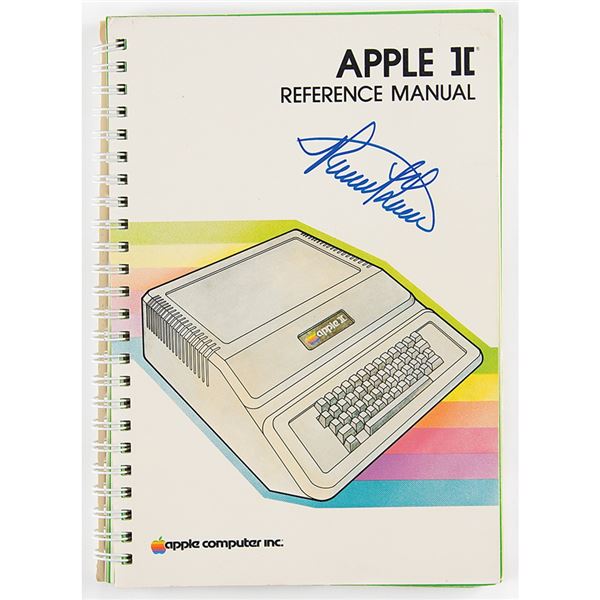 Apple: Ronald Wayne Signed Apple II Manual