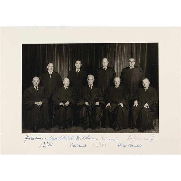 Warren Court Signed Photograph