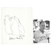 Image 1 : Denton Cooley Original Heart Sketch and Signed Photograph