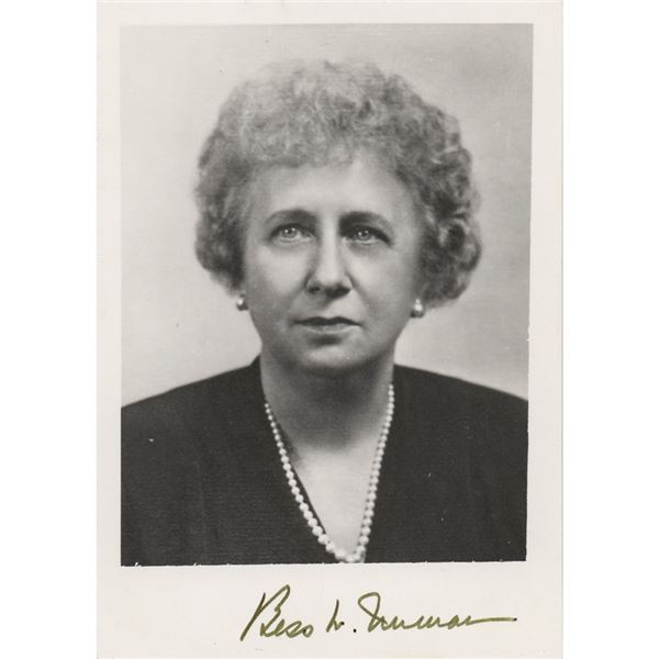 Bess Truman Signed Photograph