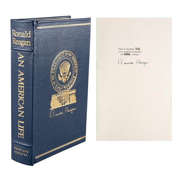 Ronald Reagan Signed Book