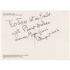 Image 1 : Louise Bourgeois Signed Postcard