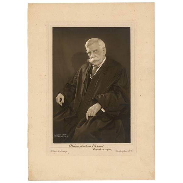 Oliver Wendell Holmes, Jr. Signed Photograph