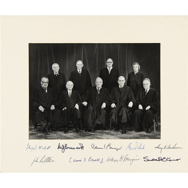 Burger Court Signed Photograph