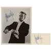 Image 1 : Herbert von Karajan Signed Photograph and Signature