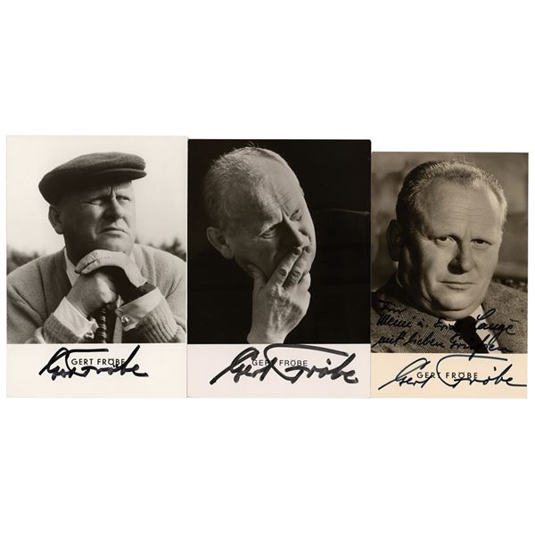 Gert Fröbe (3) Signed Photographs