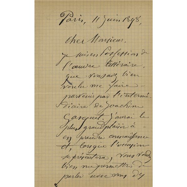 Paul Cézanne Autograph Letter Signed