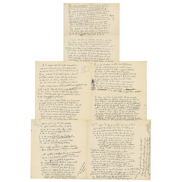 Salvador Dali Autograph Manuscript Signed