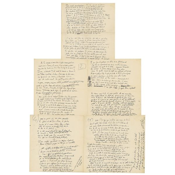 Salvador Dali Autograph Manuscript Signed