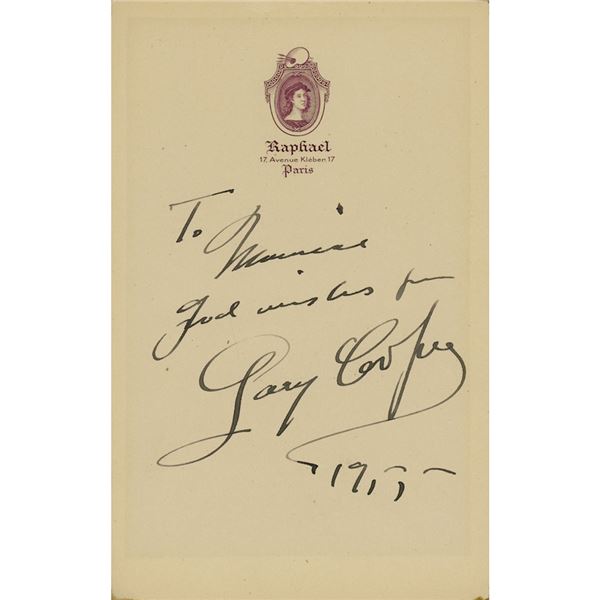 Gary Cooper Signature