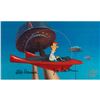 Image 2 : George Jetson production cel from Jetsons: The Movie signed by Bill Hanna and Joe Barbera