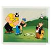 Image 1 : Myron Waldman Signed Limited Edition Cel: 'One-Putt Popeye'