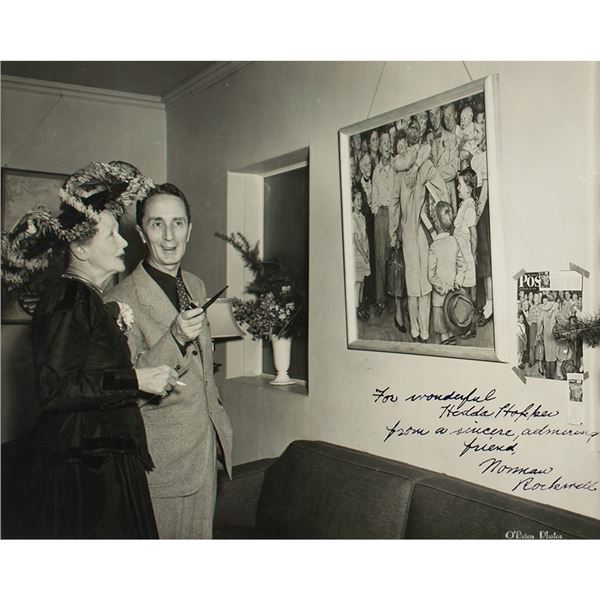 Norman Rockwell Signed Photograph