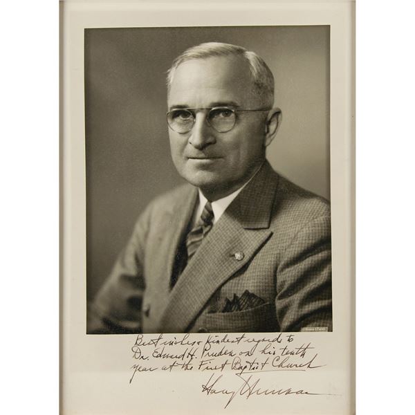 Harry S. Truman Signed Photograph