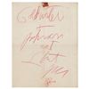 Image 1 : The Doors: Jim Morrison Autograph Note Signed