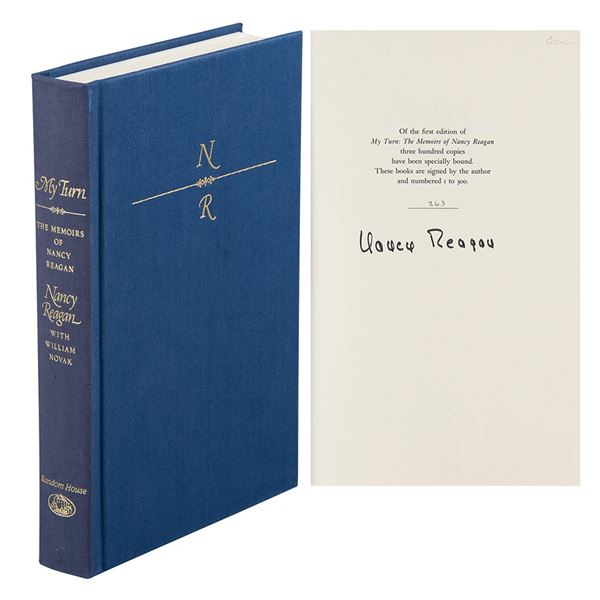 Nancy Reagan Signed Book