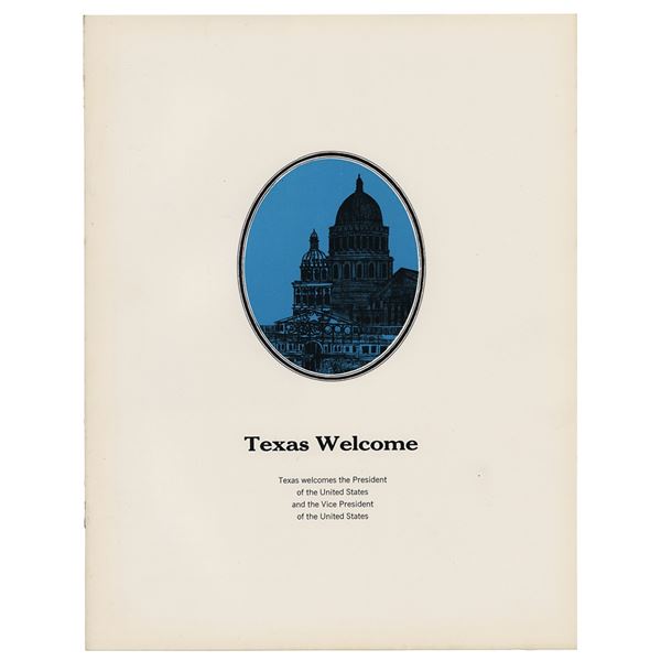 John F. Kennedy 'Texas Welcome' Program from November 22, 1963