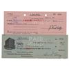 Image 1 : J. Paul and George Getty (2) Signed Checks