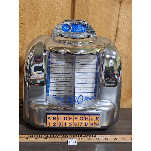 CROSLEY SELECT-A-MATIC 100 JUKEBOX STYLE RADIO, CASSETTE PLAYER