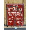 Image 1 : METAL DOUBLE SIDED NO STANDING SIGN - 9 x 12in