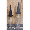Image 2 : LOT OF 2 - GLASS MOTOR OIL BOTTLES