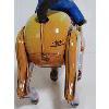 Image 2 : WIND-UP TIN RODEO HORSE W/ PLASTIC RIDER - MTU MADE IN KOREA