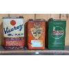 Image 2 : LOT OF 3 - ONE GALLON MOTOR OIL CANS - MOTORCADE, CASTROL, AND VICEROY
