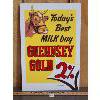 Image 1 : GUERNSEY GOLD MILK SST SIGN - 14 x 21in