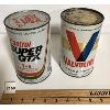 Image 2 : LOT OF 2 - CASTROL & VALVOLINE QUART FIBRE CANS