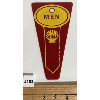 Image 1 : SHELL GAS STATION MENS RESTROOM DOUBLE-SIDED KEY PADDLE 8 in X 4 1/2 in