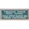 Image 1 : CANADIAN FORCES STAFF SCHOOL WOODEN SIGN - 72 x 36 in 