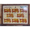 Image 1 : THE NEW FORDSON MAJOR TRACTOR GEARS MASONITE SIGN - 43 x 33 in, 1951