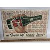 Image 1 : 7UP SINGLE SIDED PAPER POSTER - 1949 - 20.5 X 14 in 