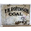 Image 2 : COAL & WOOD DOUBLE SIDED METAL OFFICE SIGN - 24 X 17 in