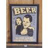 Image 1 : BEER SIGN - FRAMED UNDER GLASS - 12.5 x 17.5in