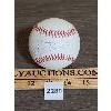 Image 1 : UNKNOWN AUTOGRAPHED BASEBALL 