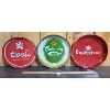 Image 1 : LOT OF 3 - METAL BEER TRAYS - COORS, CARLSBERG AND BUDWEISER