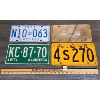 Image 1 : LOT OF 4 - LICENSE PLATES AND CHEVROLET BOOSTER PLATE