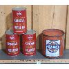 Image 2 : LOT OF 4 - KENDALL MOTOR OIL CANS AND FRANCO 5LB GREASE CAN