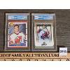 Image 1 : LOT OF 2 - SCORE 1990 MARTIN BRODEUR & UD MVP HENRIK LUNDQVIST ROOKIE CARDS 