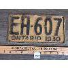 Image 1 : 1930 ONTARIO LICENSE PLATE