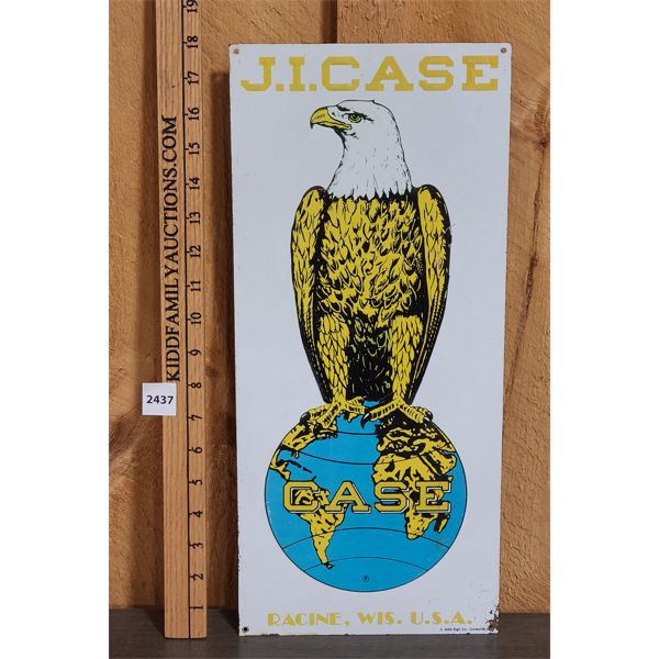 EMBOSSED J.I. CASE SST SIGN