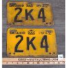 Image 1 : PAIR OF 1942 ONTARIO LICENSE PLATES