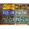 Image 1 : LOT OF 6 - 1970's ONTARIO LICENSE PLATES