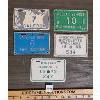 Image 1 : LOT OF 5 - TAXI AND BICYCLE LICENSE PLATES
