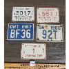Image 1 : LOT OF 5 - ONTARIO LICENSE PLATES - INCL METRO TORONTO CARTAGE PLATES