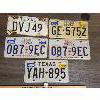 Image 1 : LOT OF 5 - TEXAS LICENSE PLATES - INCL TEXAS TRUCK PLATES