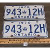 Image 1 : PAIR OF 1970'S ONTARIO LICENSE PLATES