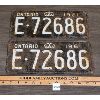 Image 1 : PAIR OF 1961 ONTARIO LICENSE PLATES